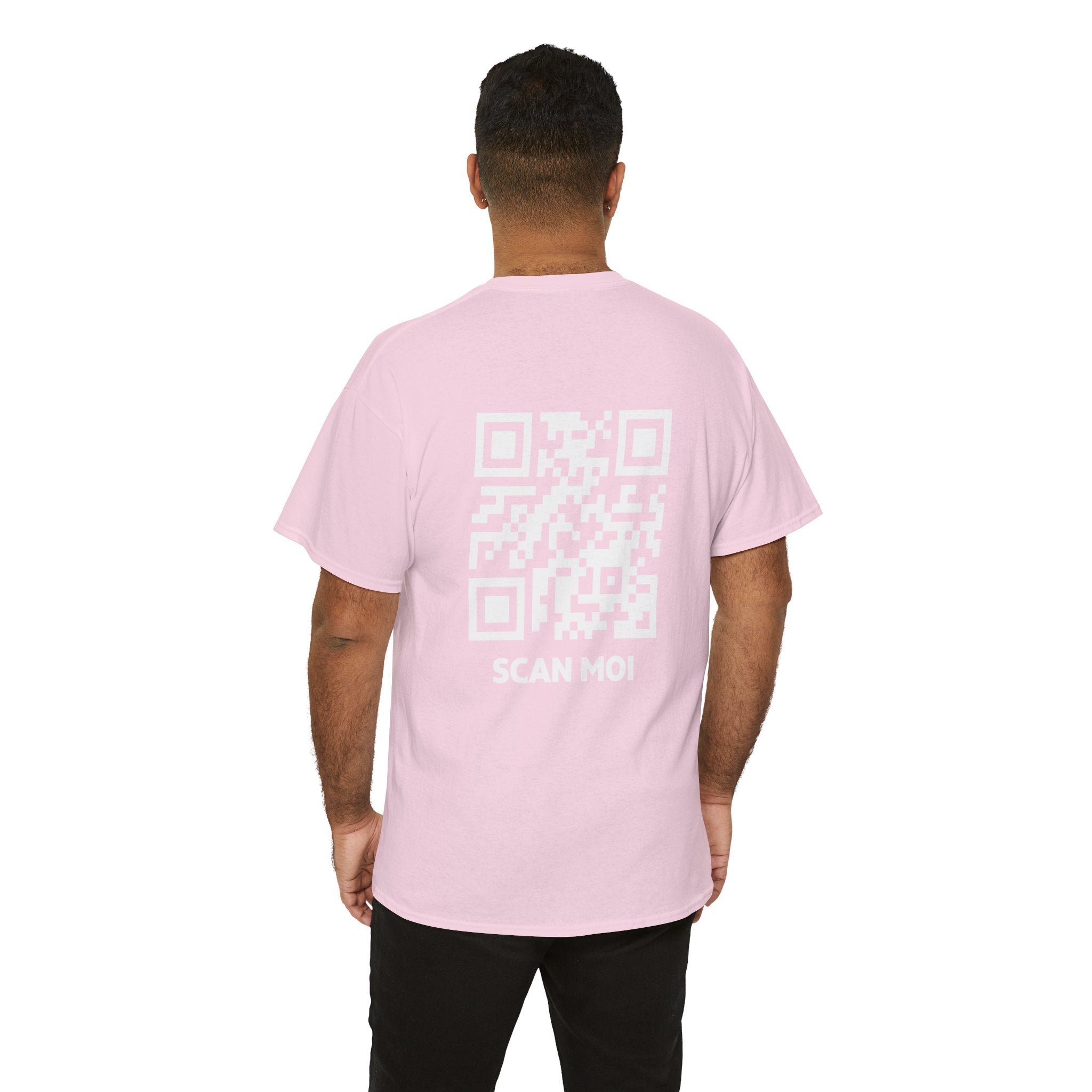 QR Code T-Shirt Unisexe - Scan-Toi - CLASSIC ÉDITION ROSE CLAIR