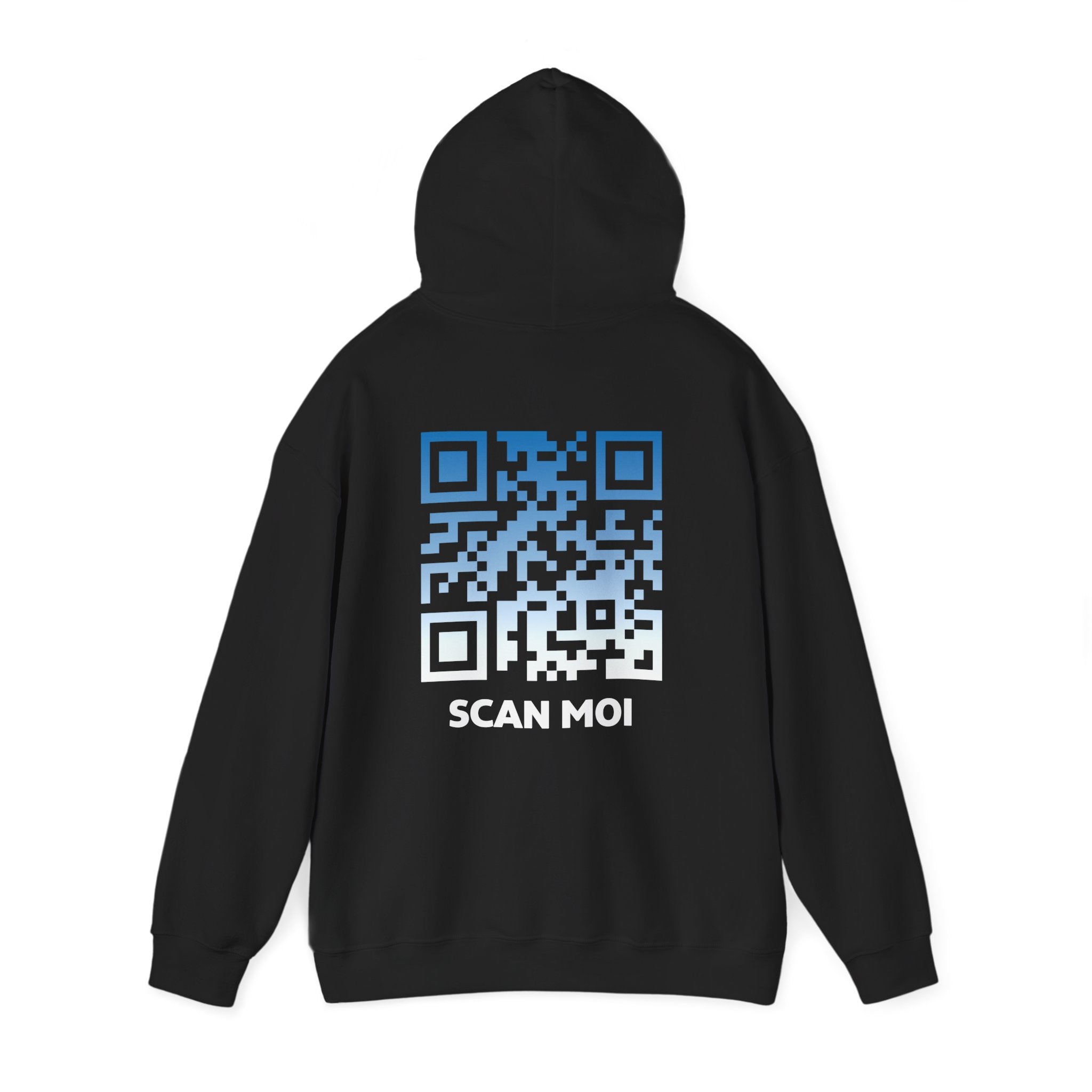 QR Code Sweat à Capuche Unisexe – Scan-Toi – NUIT TOMBANTE