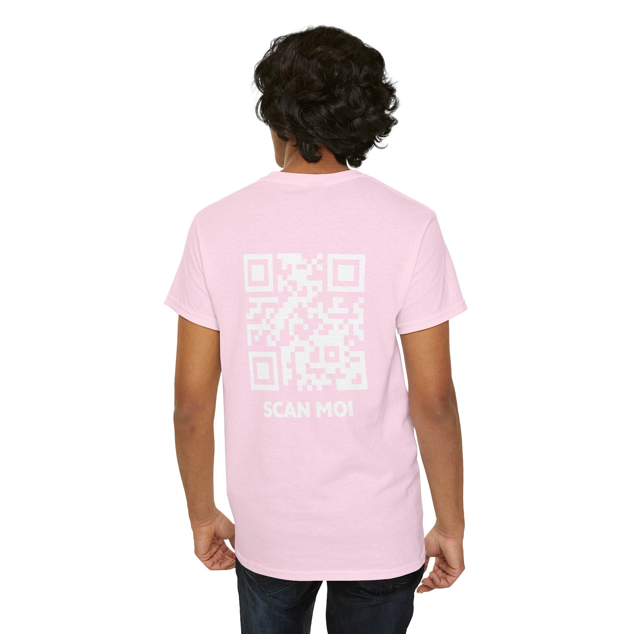 QR Code T-Shirt Unisexe - Scan-Toi - CLASSIC ÉDITION ROSE CLAIR