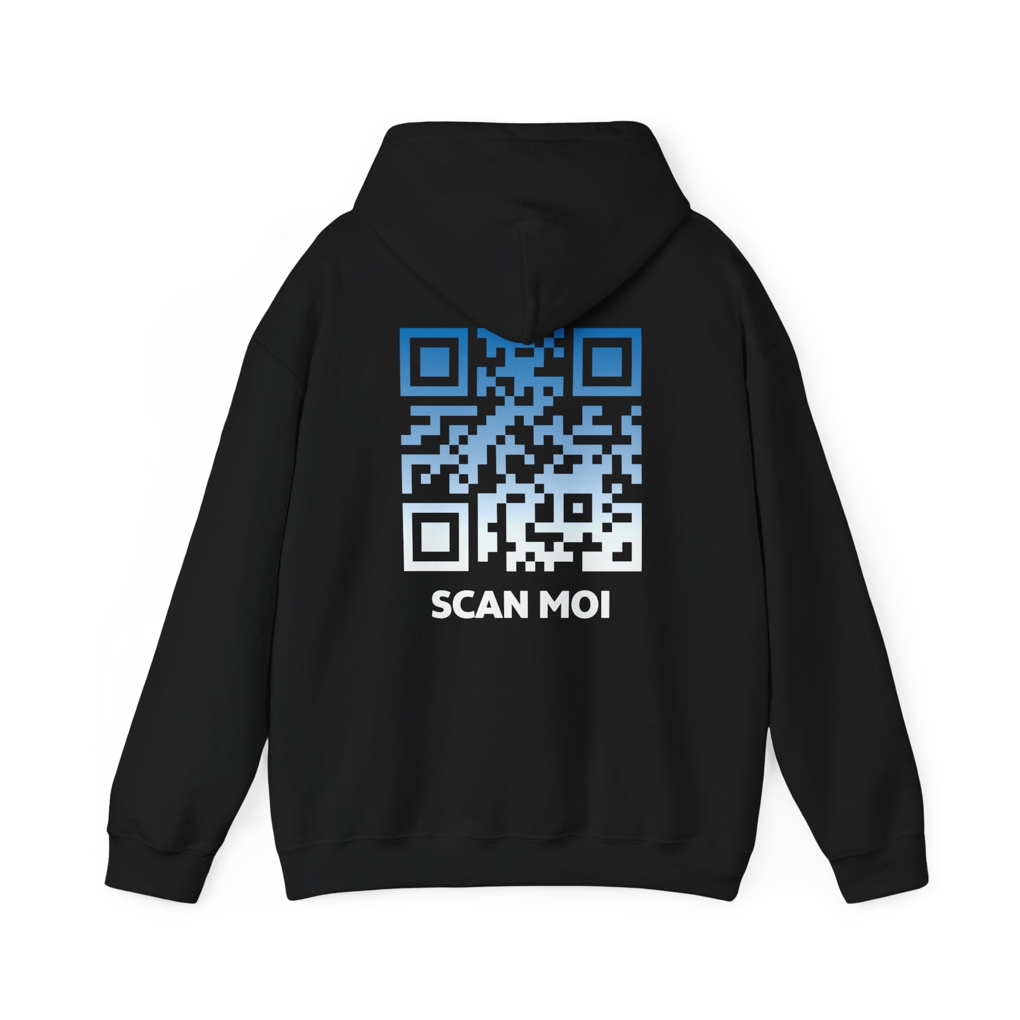 QR Code Sweat à Capuche Unisexe – Scan-Toi – NUIT TOMBANTE