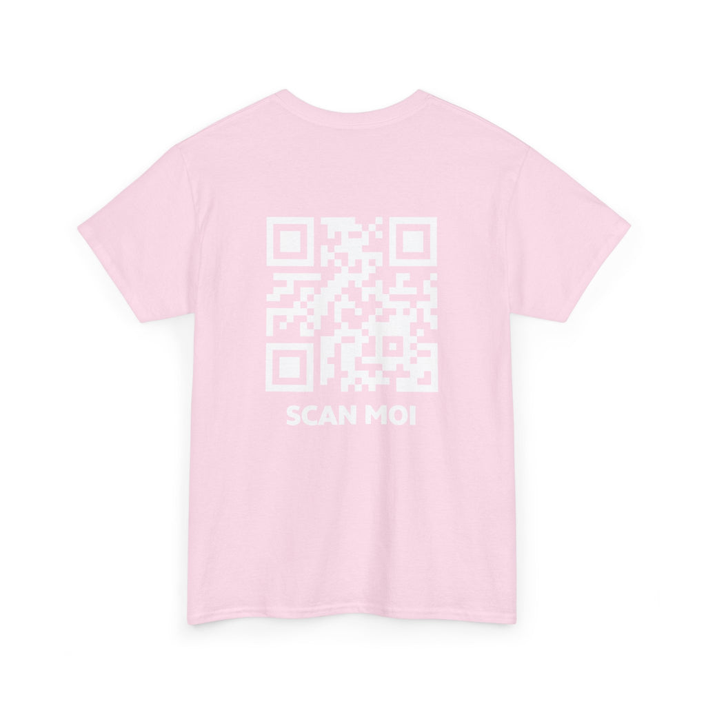 QR Code T-Shirt Unisexe - Scan-Toi - CLASSIC ÉDITION ROSE CLAIR