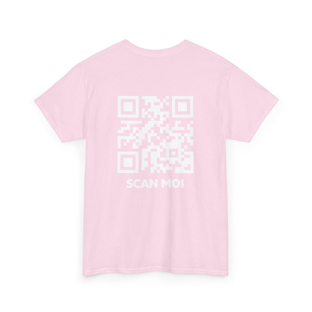 QR Code T-Shirt Unisexe - Scan-Toi - CLASSIC ÉDITION ROSE CLAIR