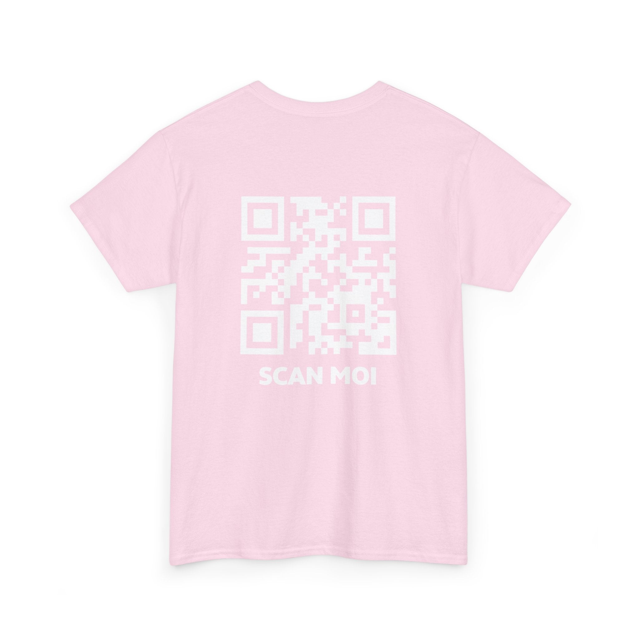 QR Code T-Shirt Unisexe - Scan-Toi - CLASSIC ÉDITION ROSE CLAIR