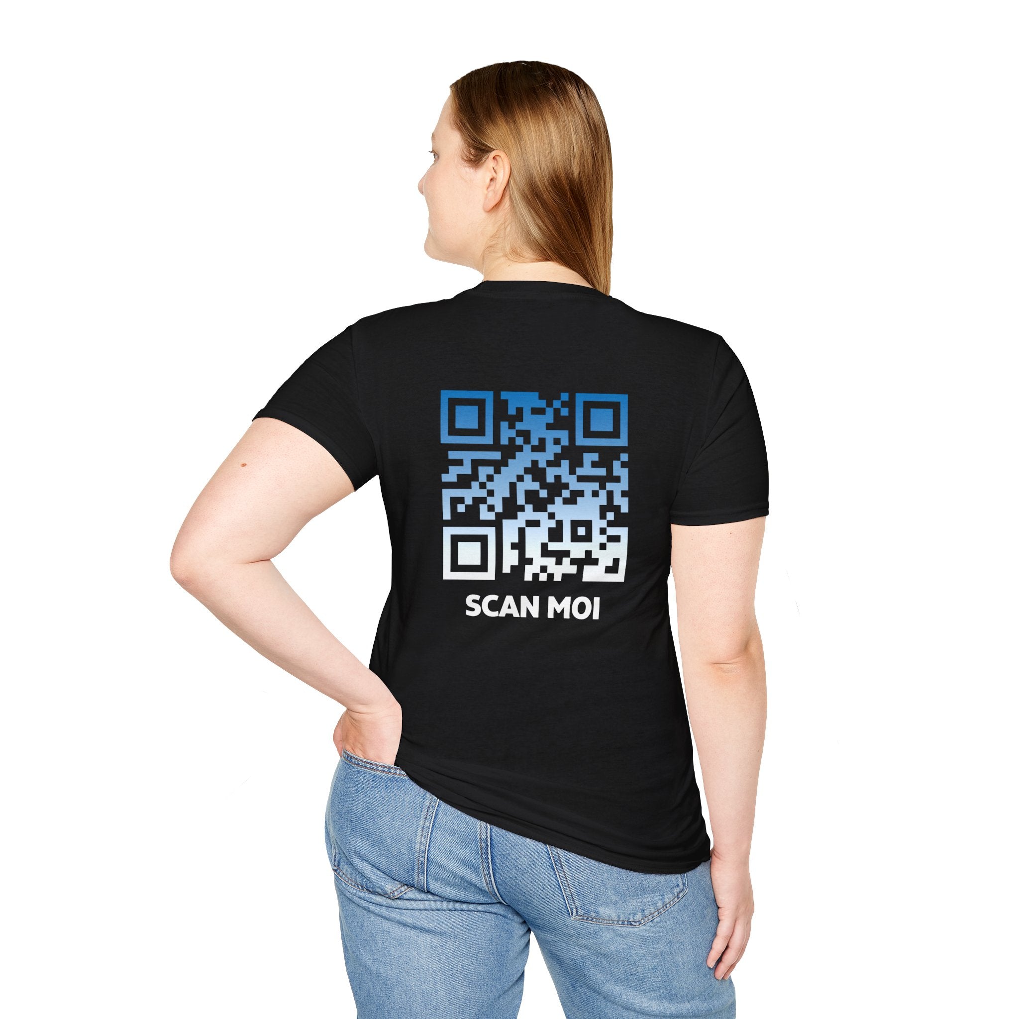 T-Shirt QR Code Unisexe - NUIT TOMBANTE
